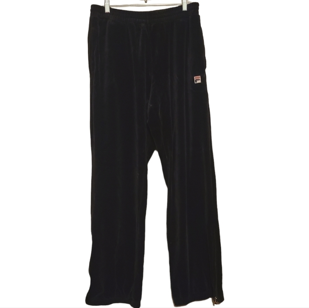 Fila | Women's Black Velour Lounge or Sweatpants (Size Large)